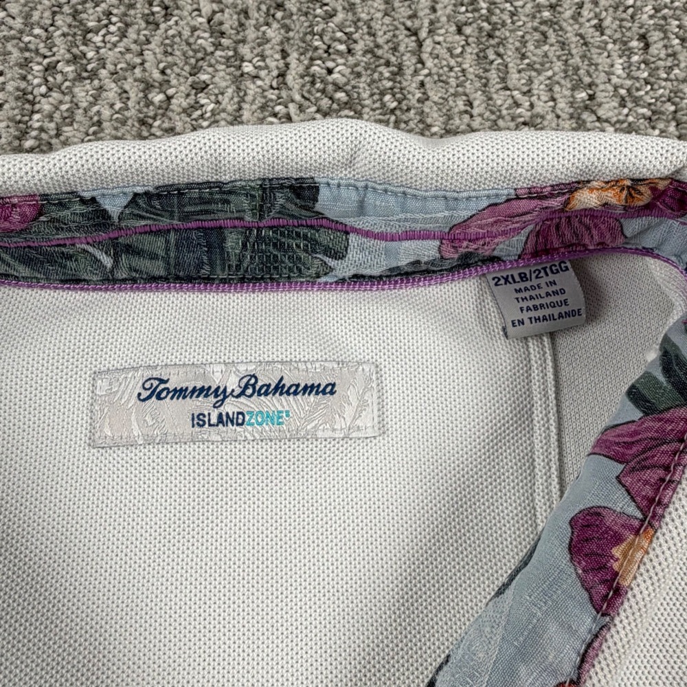 Lot of 2 Tommy Bahama Polo Shirt Men 2XLB Gray IslandZone Supima Cotton Blend SS - Picture 3 of 15